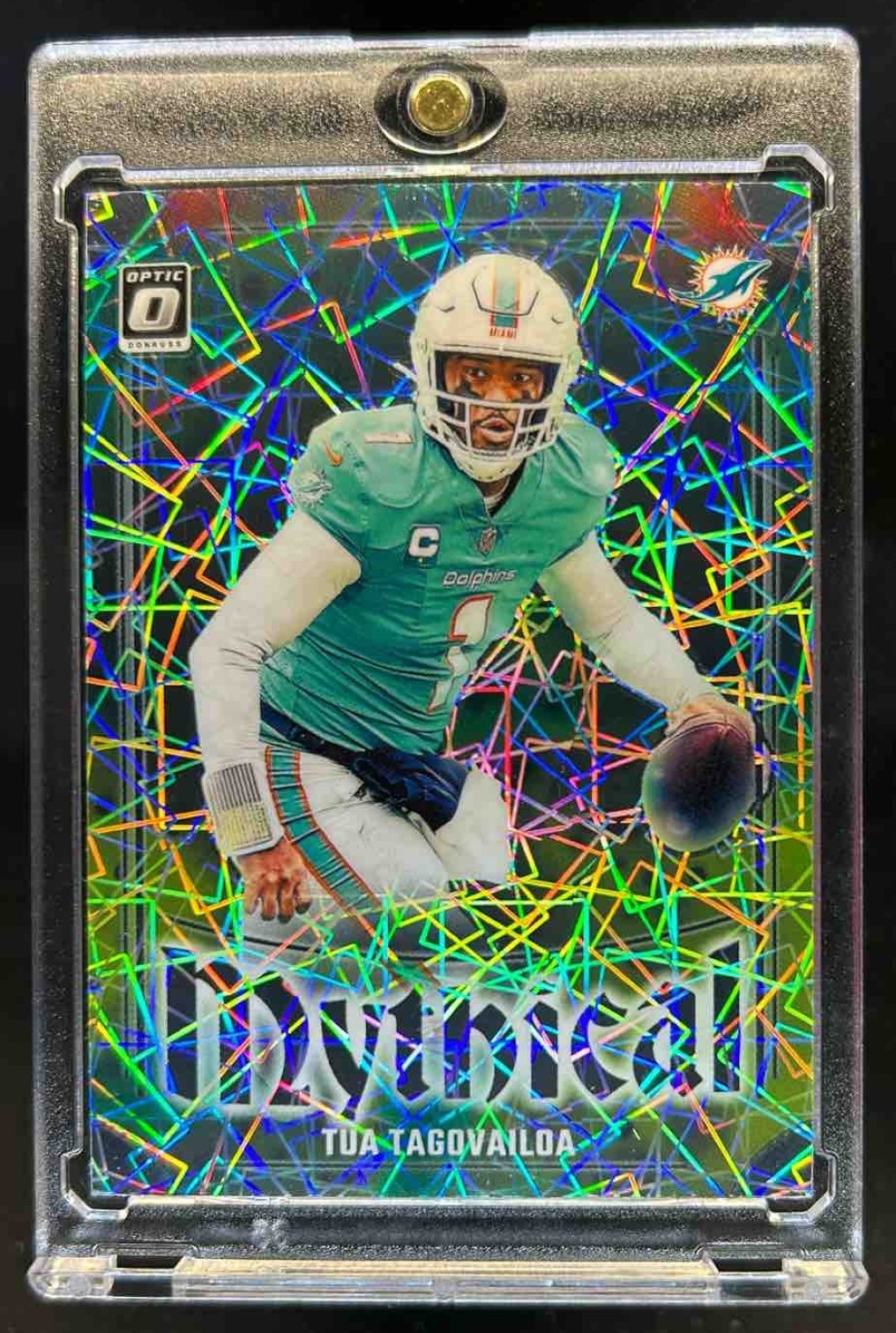 2023 Donruss Optic Tua Tagovailoa Mythical #7 Dolphins