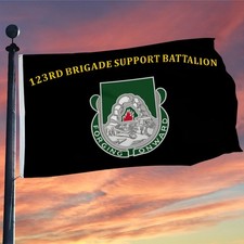 123rd Brigade Support Battalion US Army Flag 3x5Feet with Brass Grommets