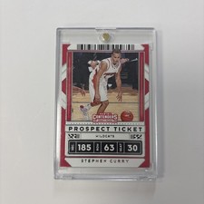 STEPHEN CURRY Warrior Draft Picks PROSPECT TICKET Basketball Card - Davidson