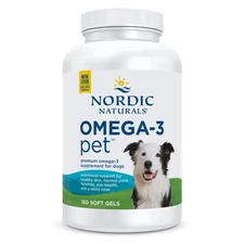 Nordic Naturals Omega 3 Pet - Special Triglyceride Dog Formula Omega-3s, 180 Ct