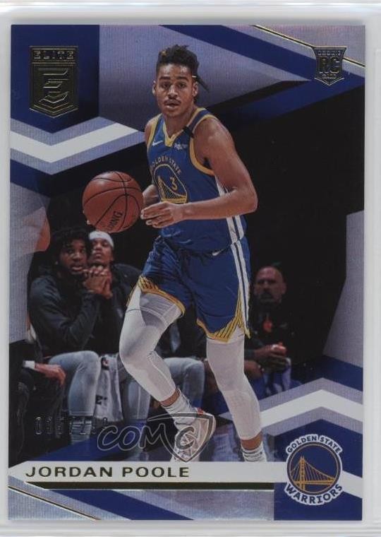 2019-20 Donruss Elite Rookies Blue /99 Jordan Poole #117 Rookie RC