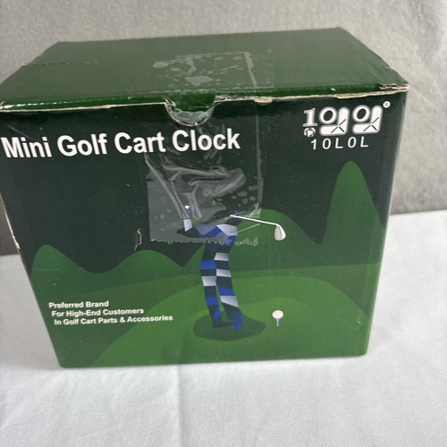 Mini Golf Cart Clock LED Alarm Clock Thermometer in Green - Picture 4 of 7