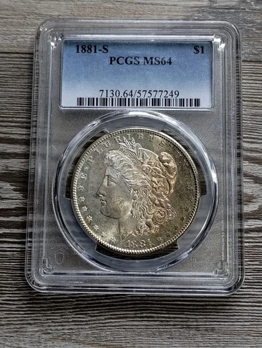 1881-S Morgan Silver Dollar "Billy The Kid"  NGC MS 64 • Toner
