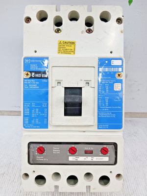 Cutler Hammer 400 Amp Circuit Breaker 3P 600 VAC HKD3400F W/ 350 Amp Trip (Flaw)