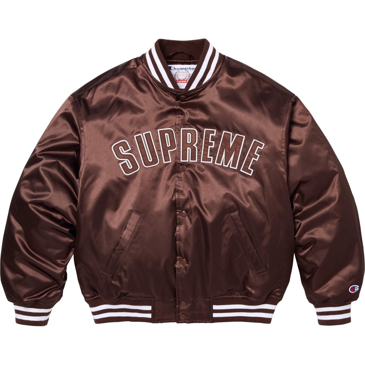 Supreme x Champion Satin Varsity Jacket 4colors 26SS | eBay
