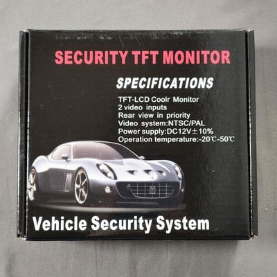 4.3in TFT LCD Rear View Monitor M01 Wired Backup Screen Display Black Car 12V