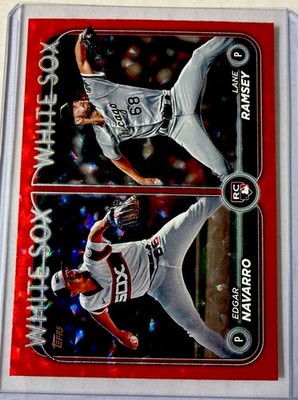 2024 Topps Update 128 Lane Ramsey/Edgar Navarro Red /199