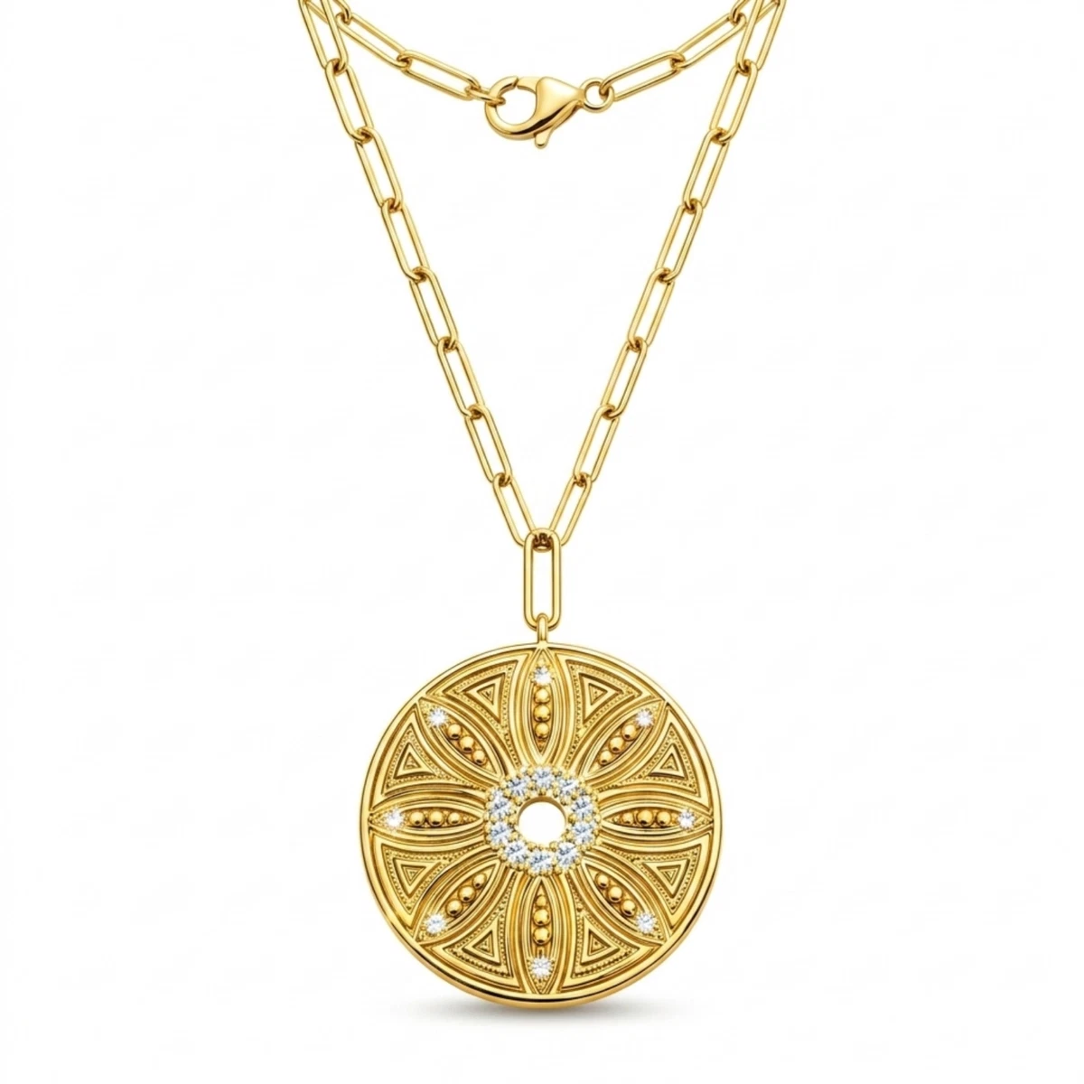 Las mejores ofertas en Joyería de Moda chapado en oro de latón sin