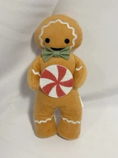 Target Bullseye Playground Christmas Gingerbread Man 8" Plush Weighted Feet