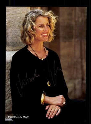 Michaela May Rüdel autograph card original signed # BC 229116