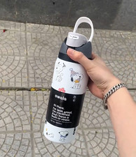 Snoopy Owala 32oz Black Whtie Water Bottle Stainless Steel Exclusive Edition