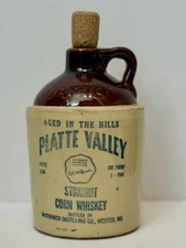 McCormick Platte Valley 7 inch Straight Corn Whiskey Jug 135-53 11-D-16 1 pint 