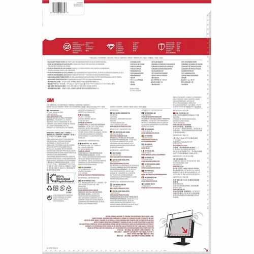 3M High Clarity Privacy Filter for 23.0" Widescreen Monitor (HC230W9B) - Picture 2 of 7
