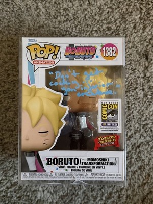 Boruto (Momoshiki Transformation)  funko pop SDCC 1382 signed by Amanda Miller