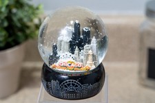 Chicago Illinois Landmark Snow Globe 5 in x  Navy Pier Bye Bye Chicago