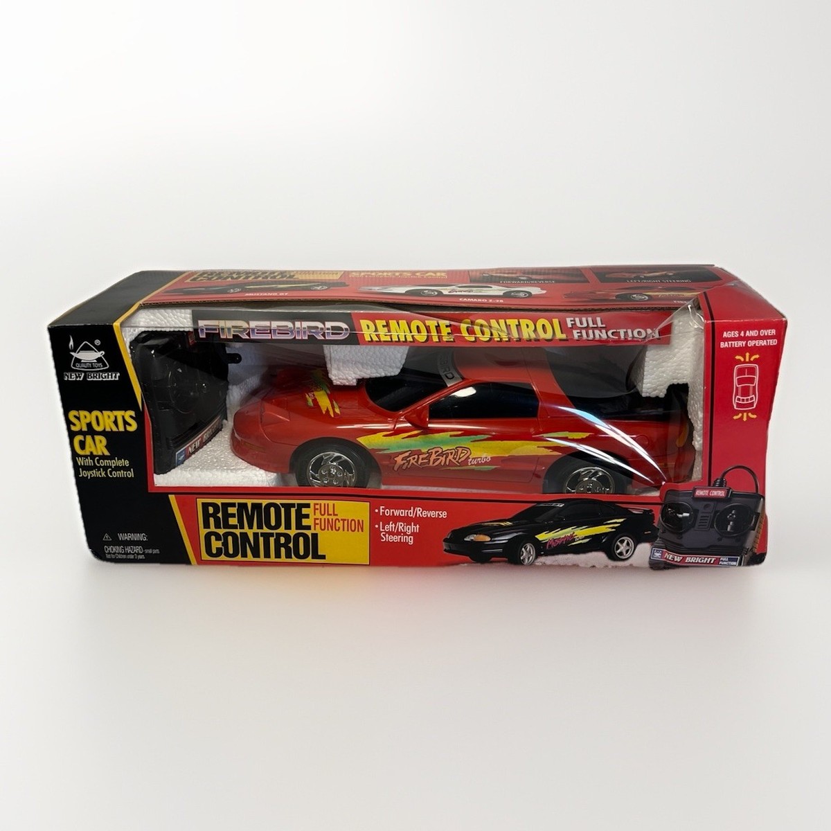 Vintage 1997 New Bright Firebird RC Car No.2043 Remote Control w