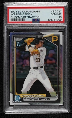 2024 Bowman Draft Chrome Refractor Konnor Griffin #BDC-22 PSA 10