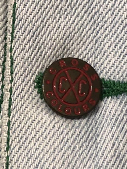 Cross Colours 90s Denim Jacket African Tape Blue 3XL Used | eBay