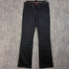 Genuine Dickies Pants Juniors 5 Black Twill Straight Leg Chino Stretch Workwear