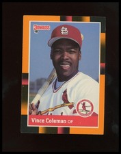 1988 Donruss Baseball's Best #44 Vince Coleman Baseball Card