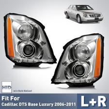 For 2006-2011 Cadillac Dts Hidxenon Projector Headlights Assy Wo Bulb Lr Pair