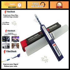 1.25mm LC Fiber Cleaner Pen - 800 Clicks, Optical Connector Cleaning Tool, Case