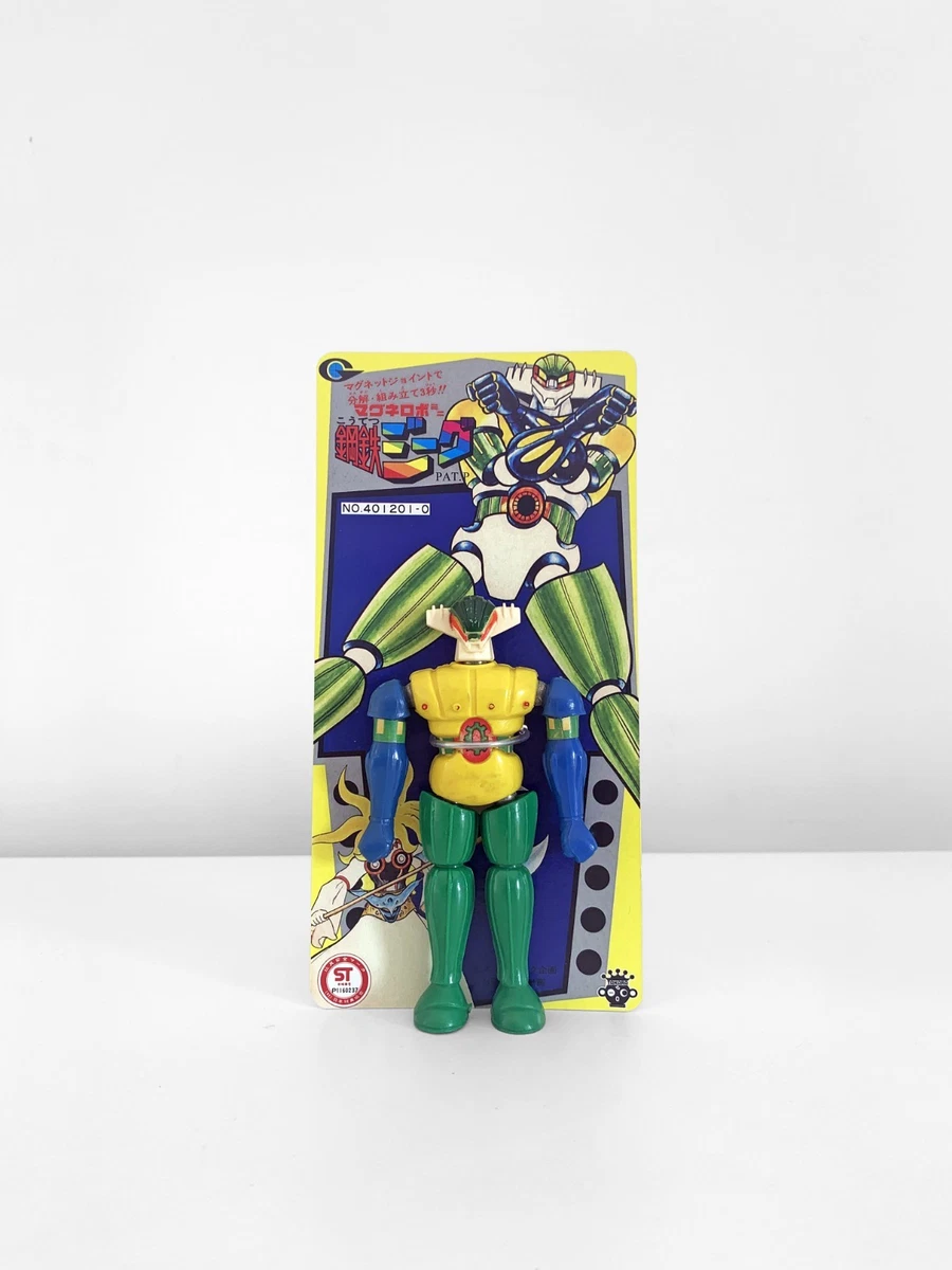Tarjeta de reproducción Jeeg Takara 1977 mini magnética 12 cm Japón de colección trébol popy