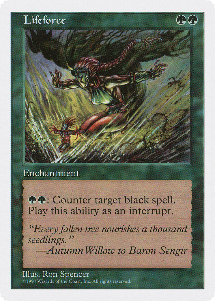 Lifeforce (MP) Fifth Edition 5ED Magic MTG