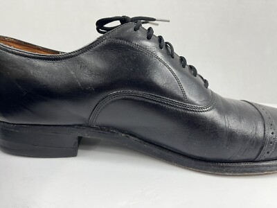 VTG Florsheim Penfield 20308 Black Oxford Sz 10 Brogue Cap Toe | eBay
