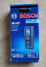 Bosch Blaze 100ft Laser Measure Backlit GLM100-23 NEW Open box sale (44R)