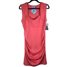 Slimfabulous Womens Bodycon Dress Size Medium Coral Shapewear Party Sportswear