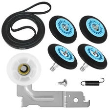 Dryer Repair Kit Drum Rollers Belt Pulley Replace For Samsung