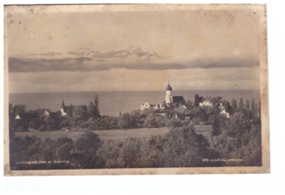 AK WASSERBURG a. BODENSEE m. Santis 1928
