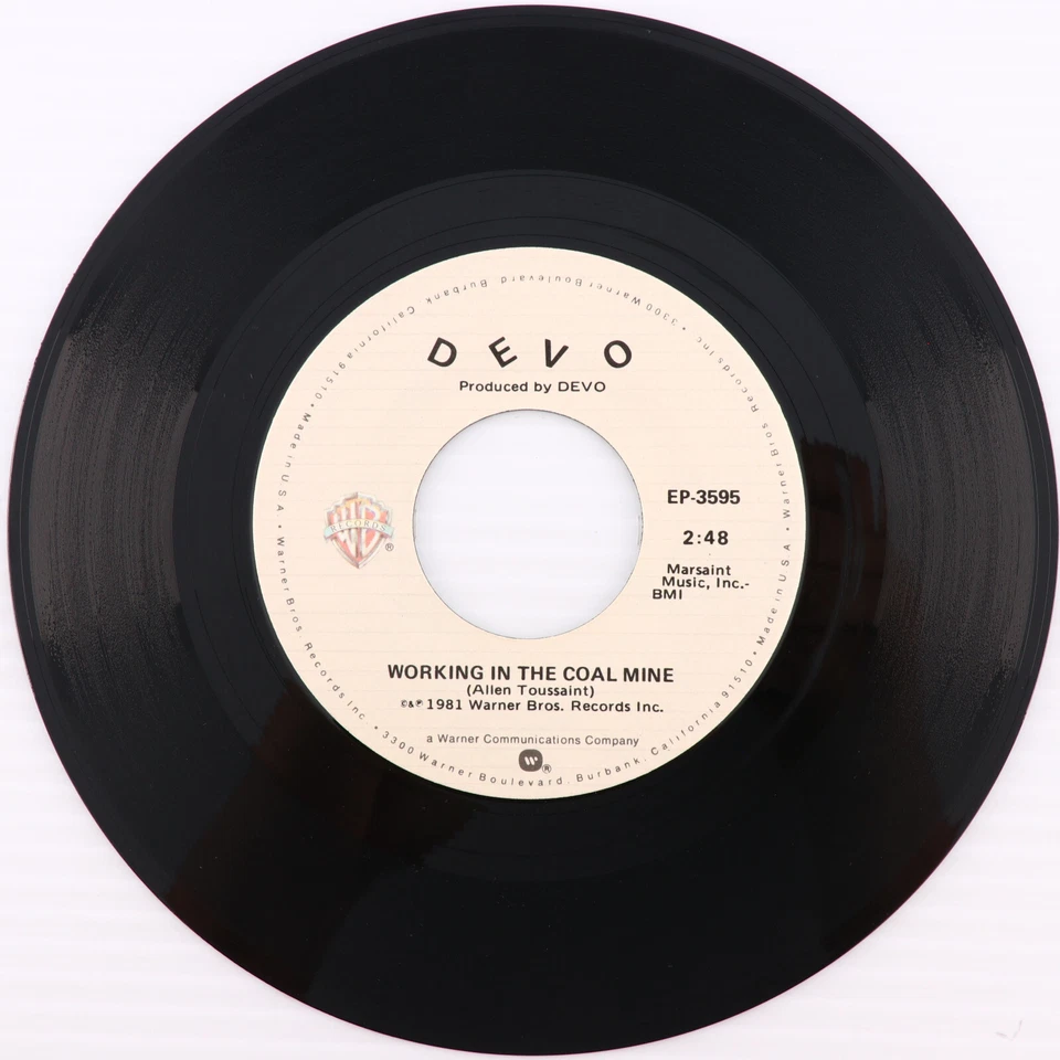 Devo – Working In The Coal Mine / 1981 Specialty Pressing  45 rpm Single EP-3595 - Image 4 of 4