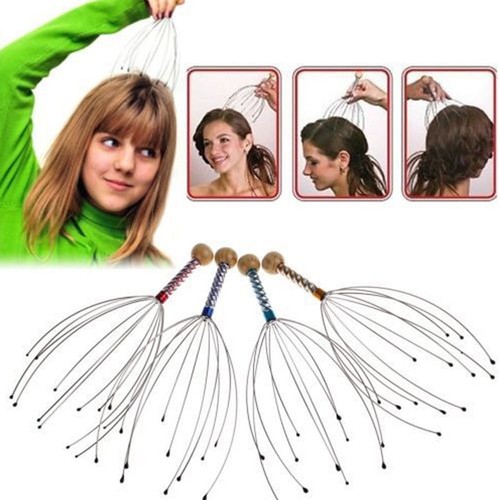 hand held scalp massager therapeutic head scratcher for deep