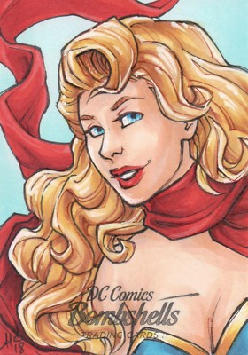 DC Comics Bombshells 2, Amy Clark Sketchkarte 1/1