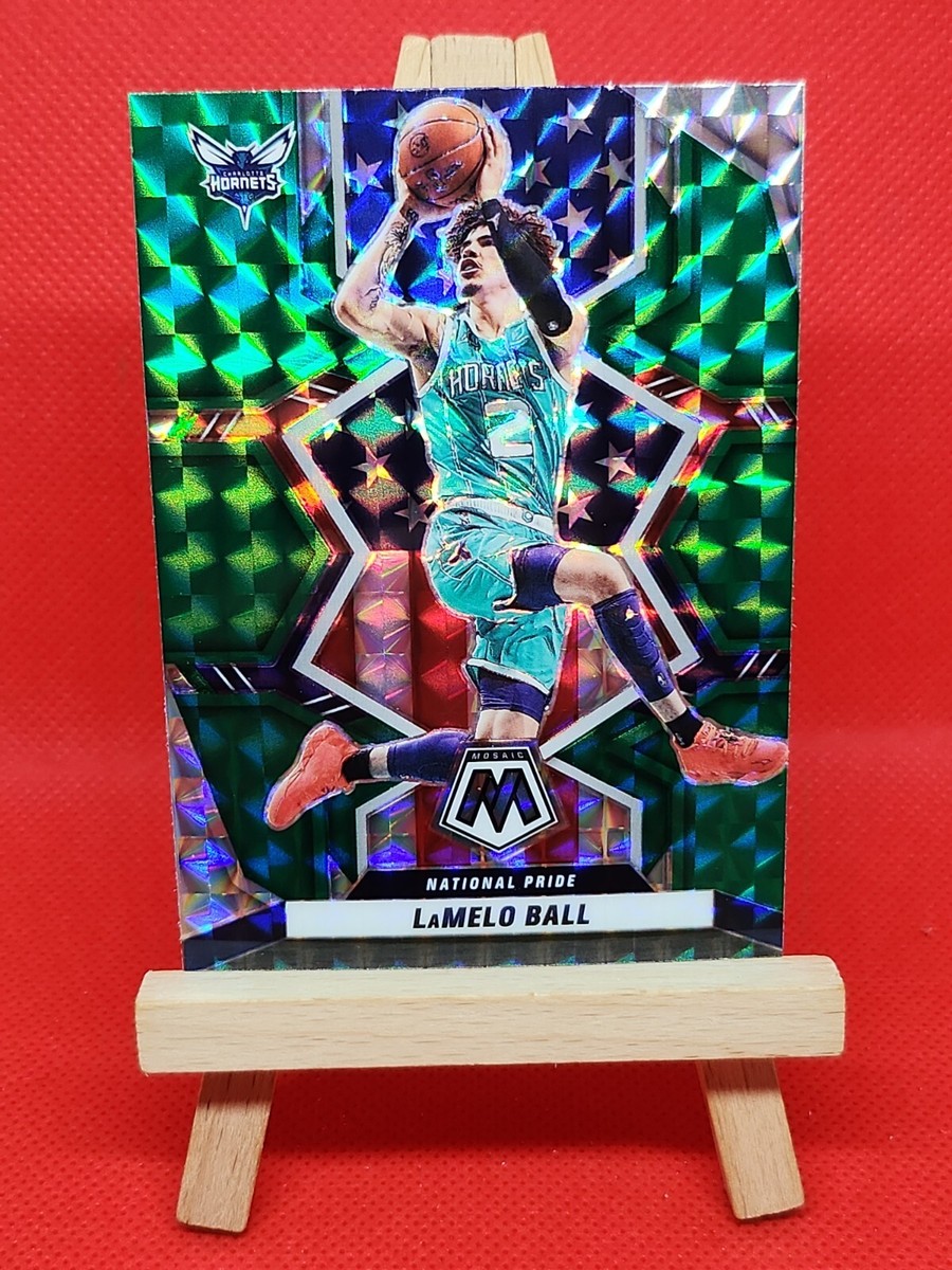 2021-22 Panini Mosaic NBA LaMelo Ball National Pride Green