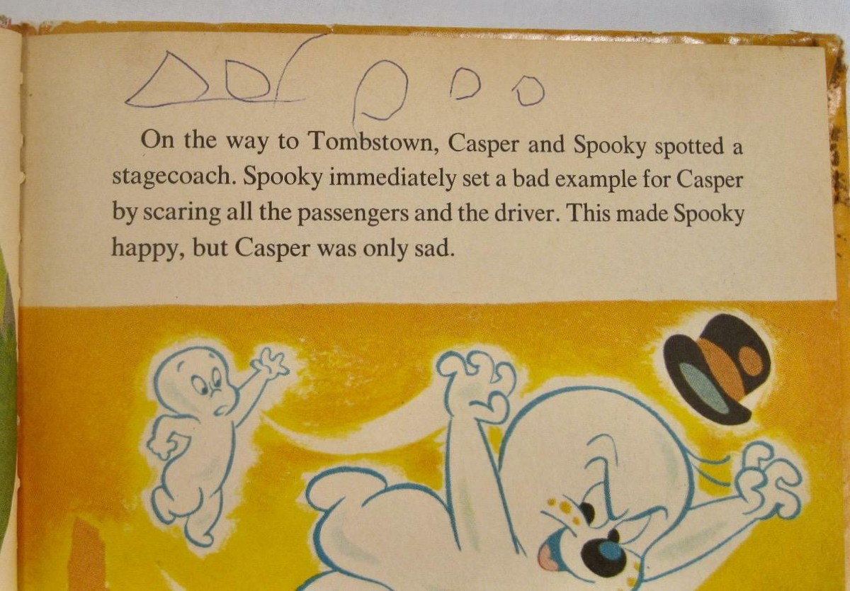 Casper The Friendly Ghost In Ghostland Vintage Childrens Book 1965 (O) AS IS