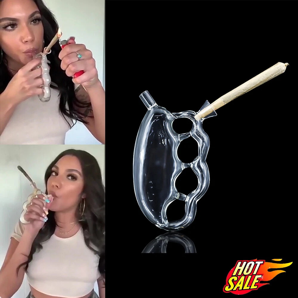 Mini Bong A Forma Di Pene 12.5cm – Piccola Pipa Ad Acqua In Vetro Per Fumo - Foto 6