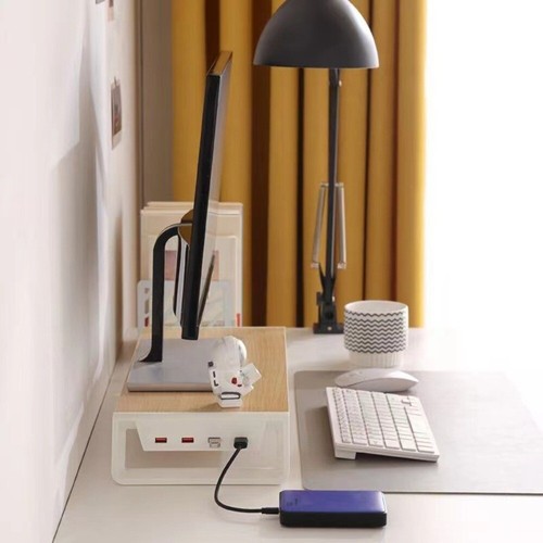 Desktop Organization Computer Monitor Stand USB Monitor Stand Connects Office - Afbeelding 7 van 20