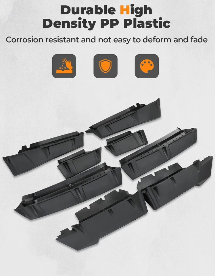 Kit de extensión de 8 llamaradas de guardabarros para Can Am Commander 800/800R/1000/Max 2011-2020 Foto 3 de 4