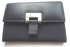 Buxton Deep Pocket Card Case,Navy