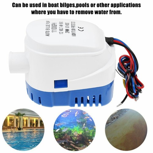 12V 1100GPH Automatic Submersible Boat Bilge Water Pump Auto & Float Switch - Picture 5 of 9