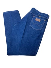 Vtg Wrangler Jeans Men’s 42X34 Approx 40x34 Blue denim Original Fit Cowboy Cut