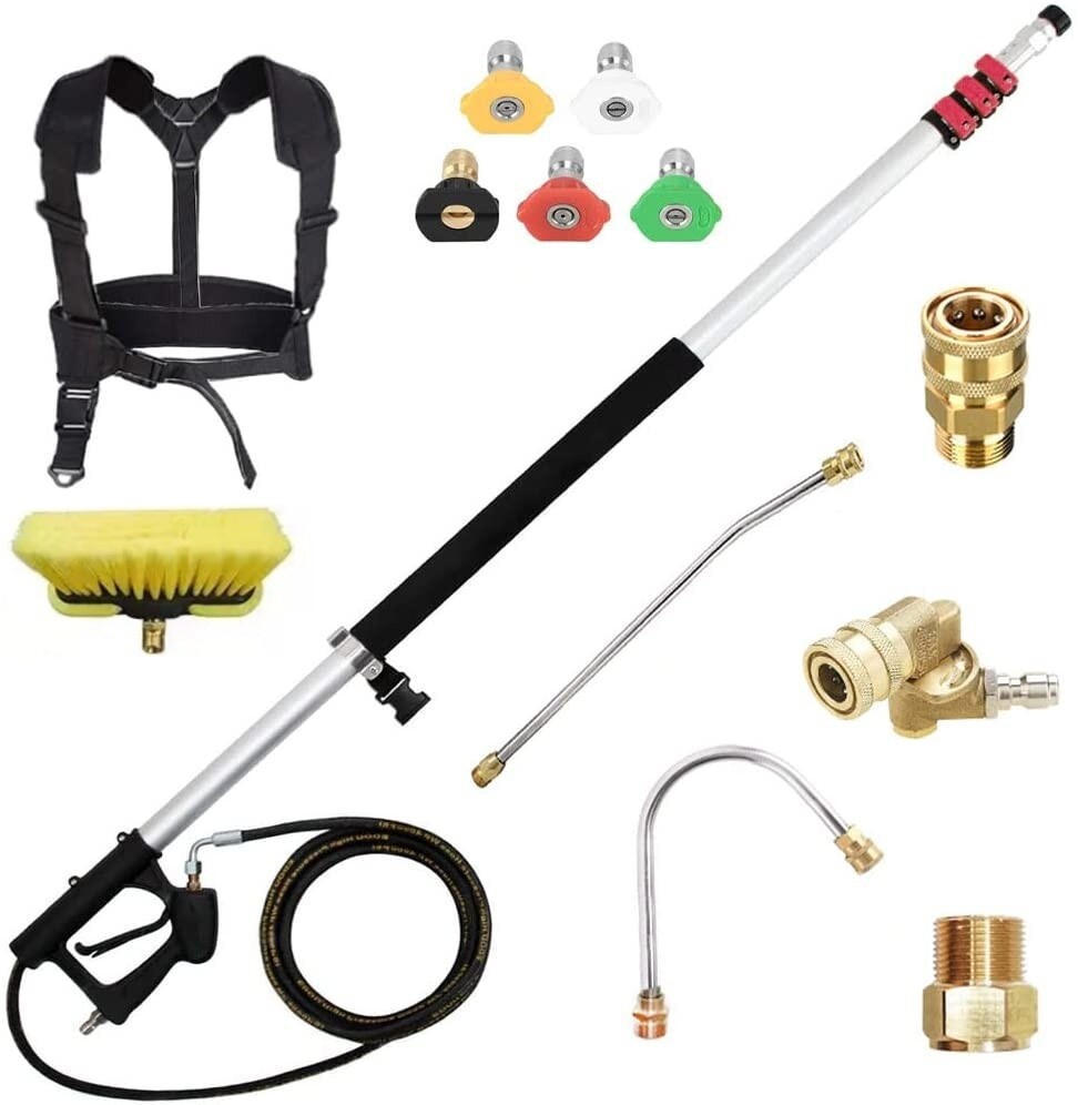 Household extension rod water gun telescopic rod four six-meter cleaning machine