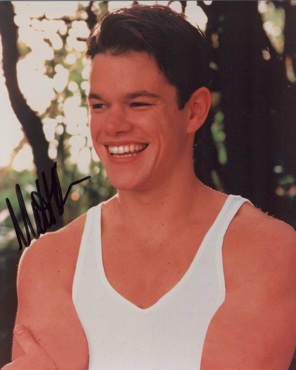 Matt Damon vintage signed 8x10 photo JSA | eBay