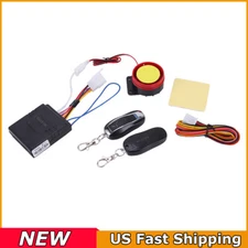 Motorcycle Scooter Security Alarm System Remote Control Anti-theft Engine Start