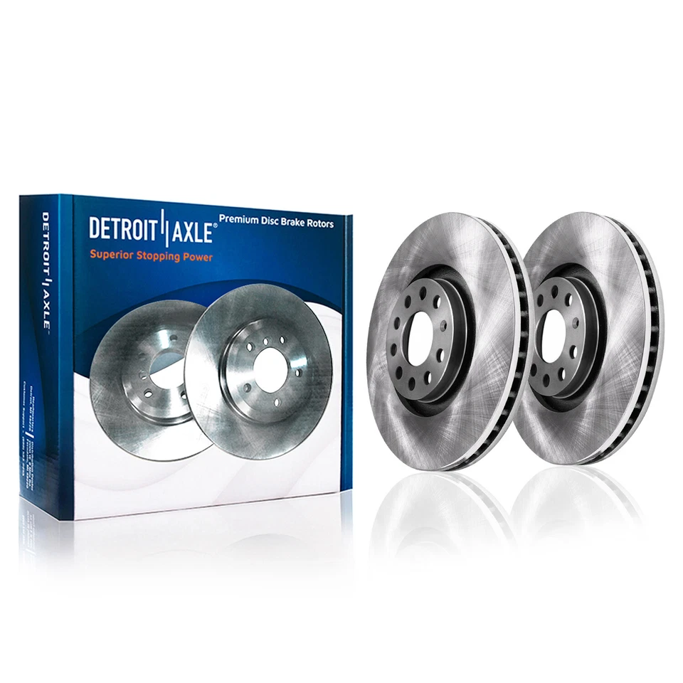 321mm Front Brake Rotors + Ceramic Pads for 2.7L 2002 2003 2004 Audi A6 Quattro - Image 4 of 4