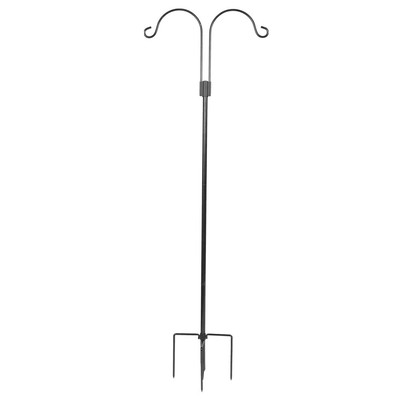 Doppel Schäferhaken Garten - 190 Cm Höhenverstellbar Für Vogelfutter & Deko