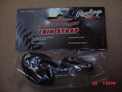 (5) Rawlings Batter's Helmet Chin Strap Black Fits all Rawlings Helmets NEW RCS1
